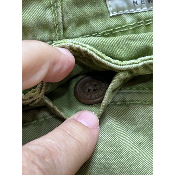 Abercrombie & Fitch Green Garment-Dyed Belted Shorts Size 34 Casual Vintage-Wash - Picture 8 of 9